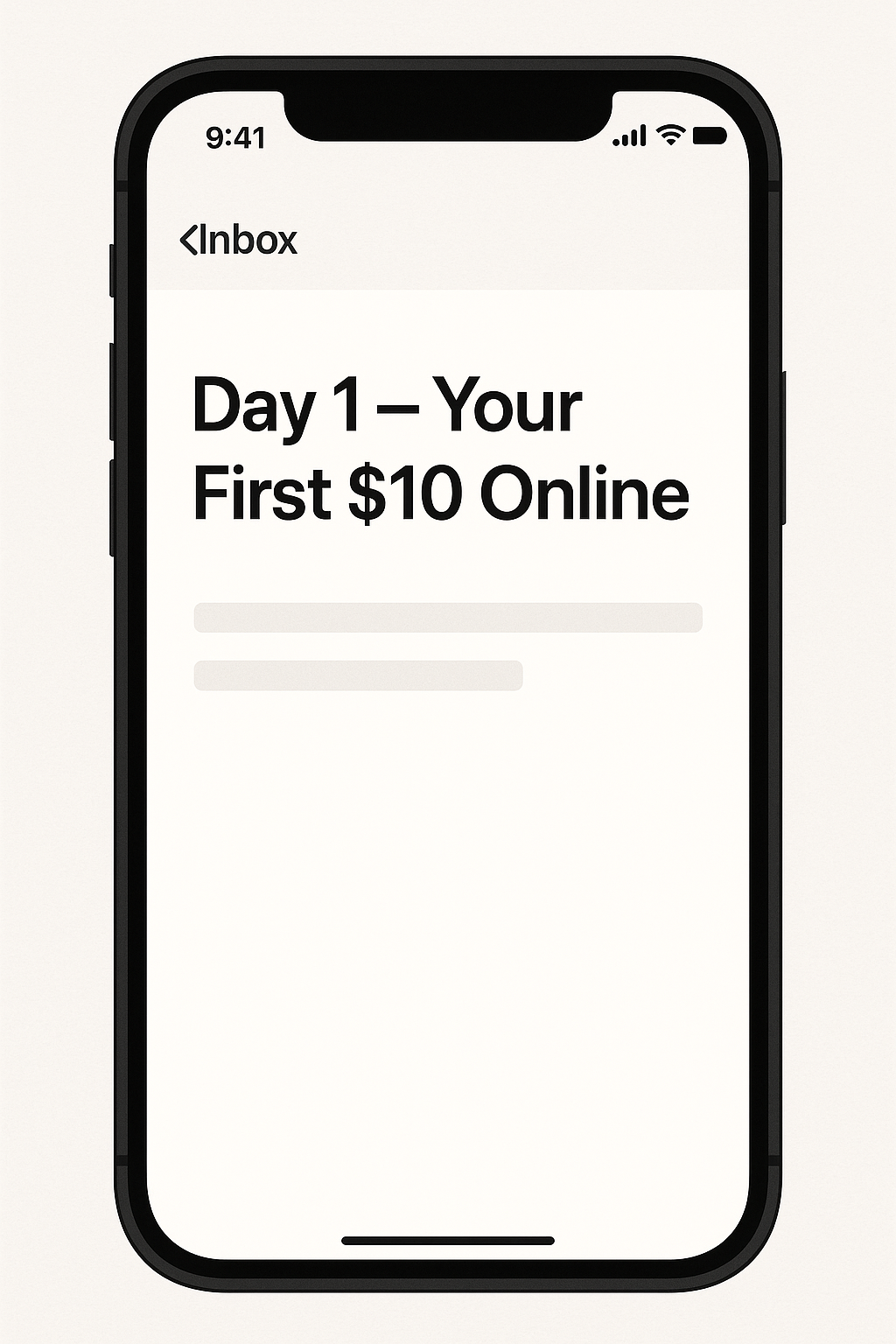 Day 1 email lesson preview